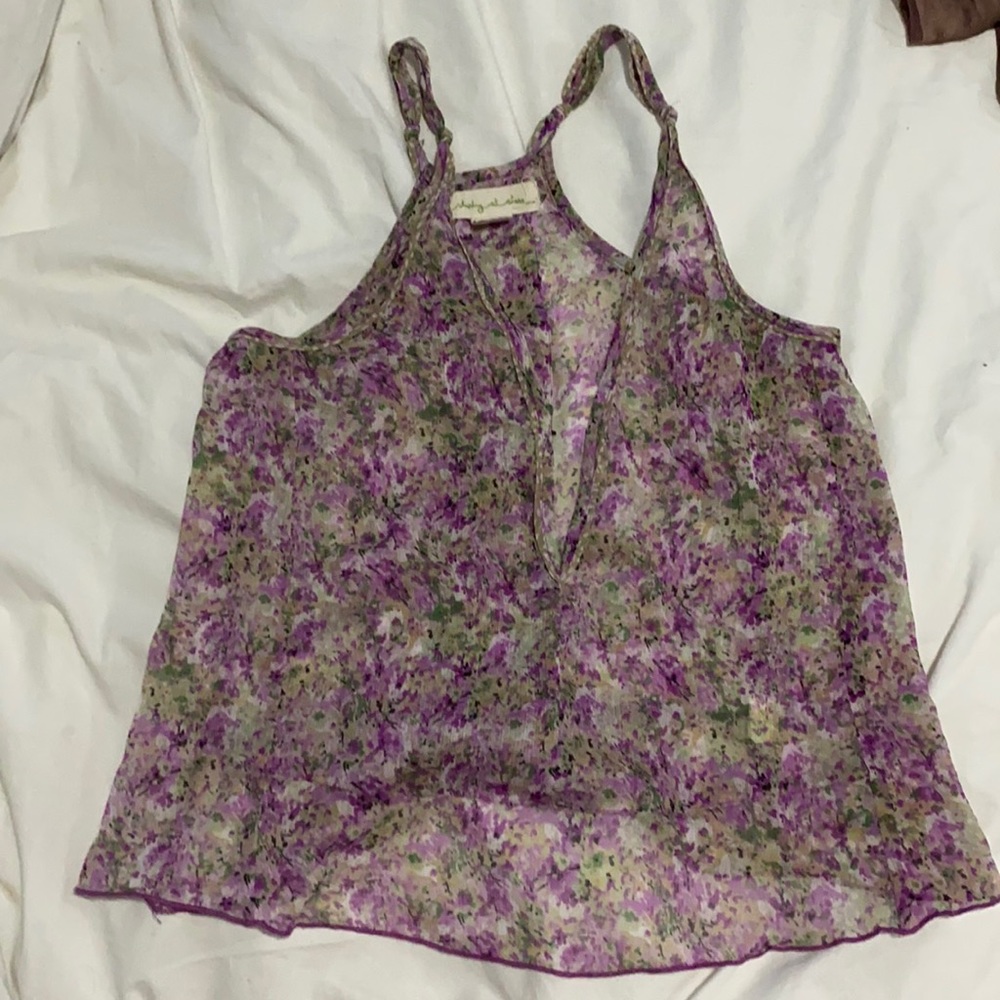Floral urban outfitters tank